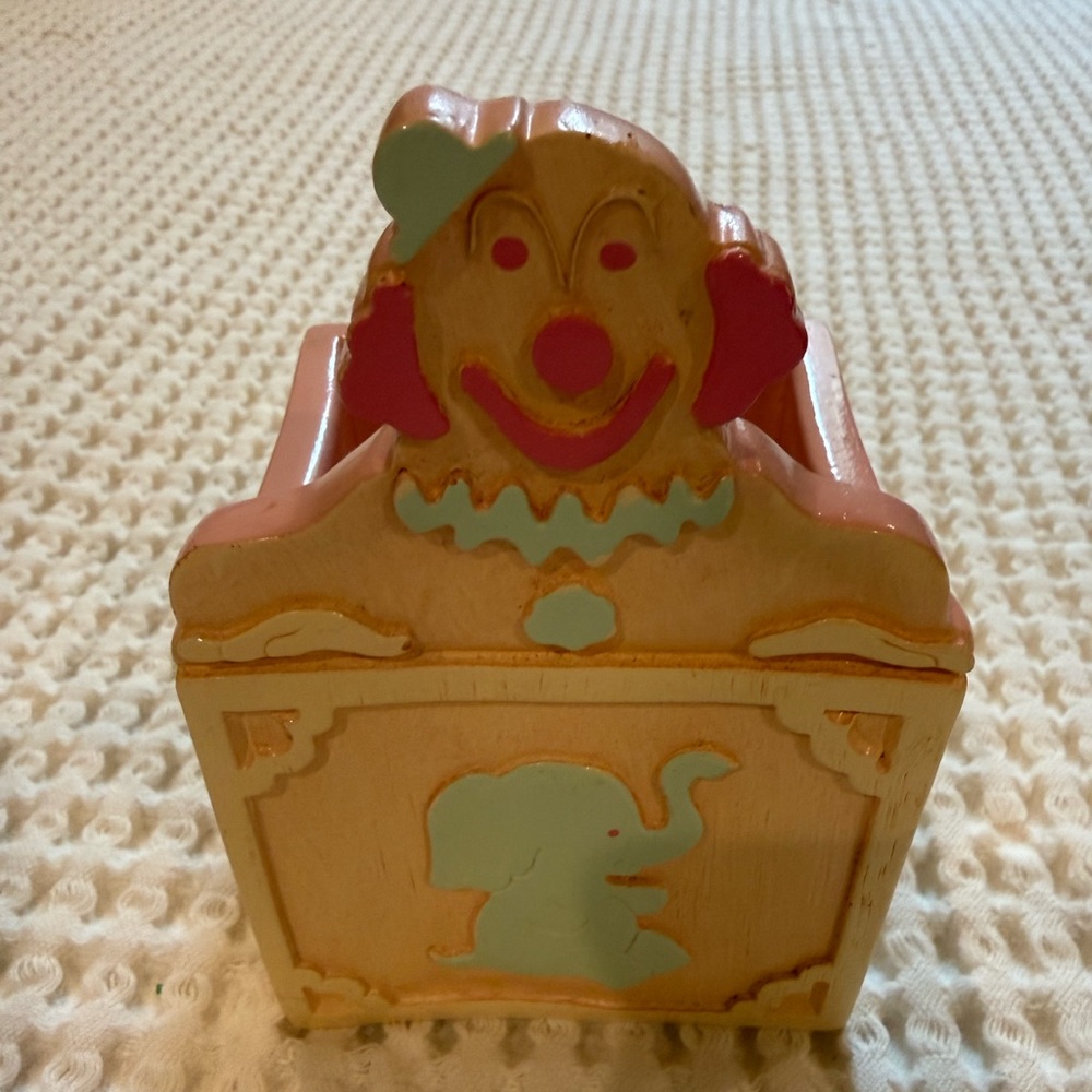 Vintage FTD Clown/Circus Pink Baby Planter